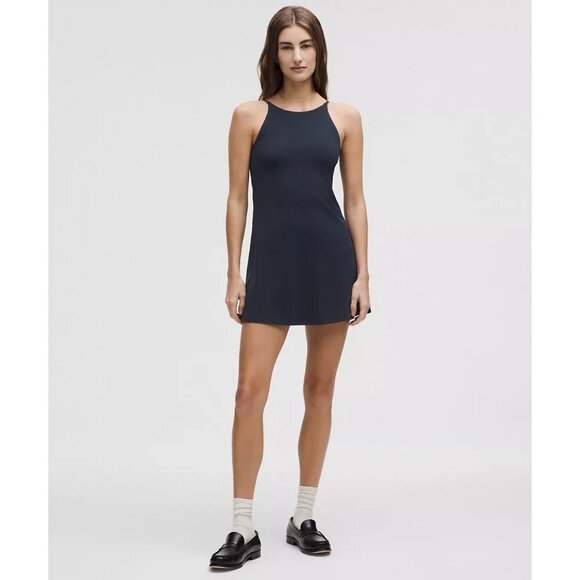 Align™ High-Neck Dress Light Support (A/B Cup) - True Navy - Picture 1 of 4